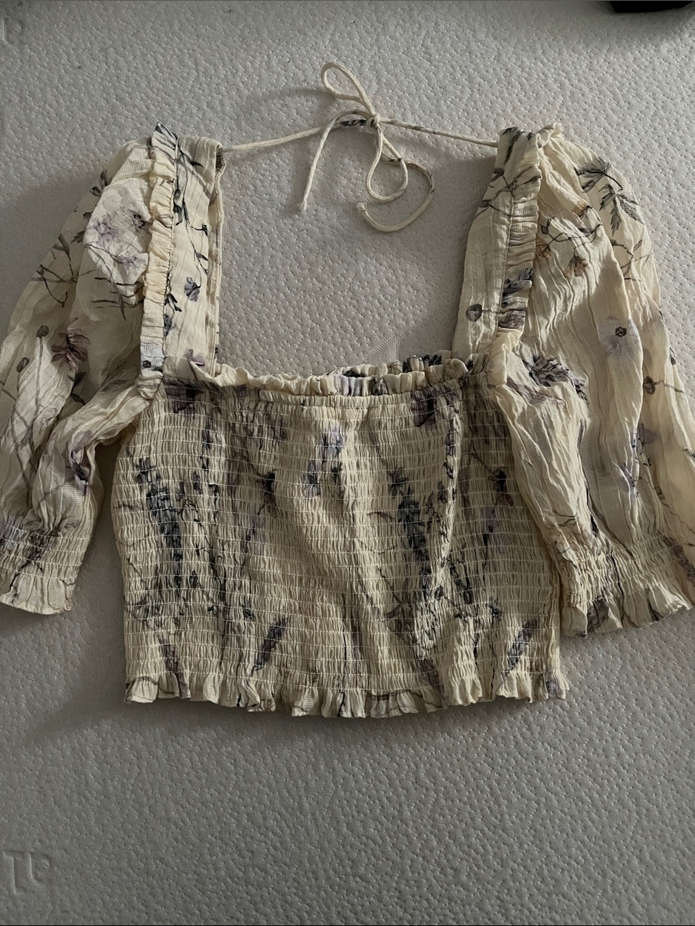 H&M Floral Cropped Top